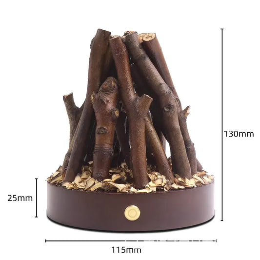Mini Campfire Light Holder – Flame-Inspired Ambient Decor