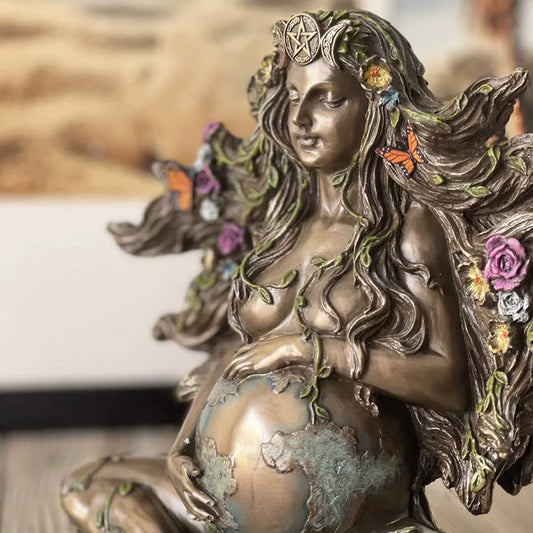 Earth Mother Altar Statue – Fertility & Abundance Figure