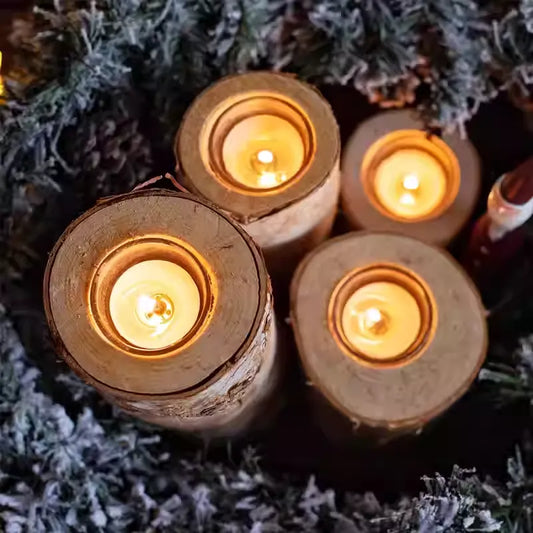 Woodland Candle Holder Set (Set of 7) – Rustic Glow Collection