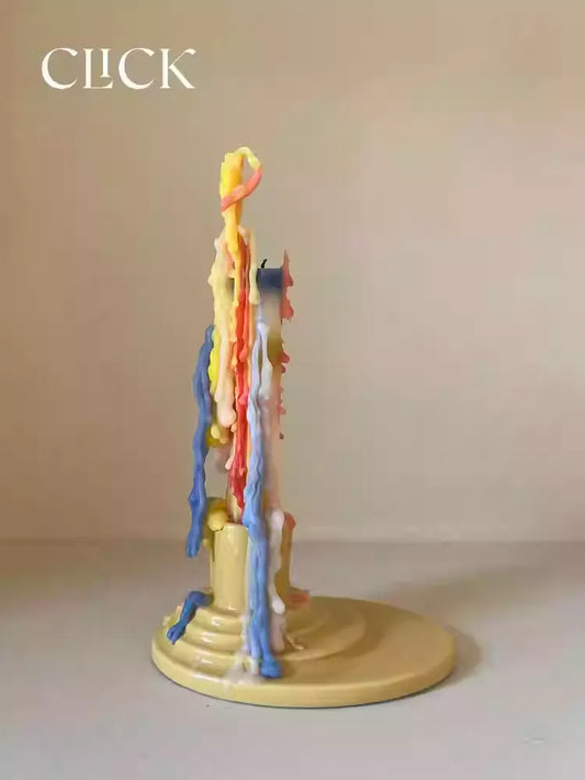 Multicolor Drip Ritual Candles (Pair)