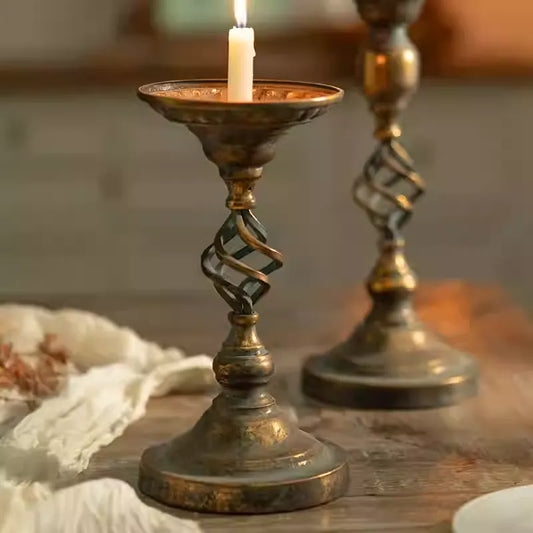 Spiral Altar Candle Stand – Ritual Balance Holder