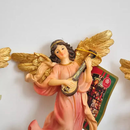 Angel Musician Wall Decor Set (Set of 4) – Harmonic Guardian Collection