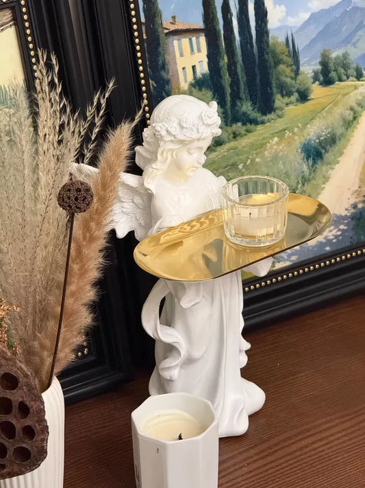Angel Offering Tray Candle Holder – Gentle Guardian Decor
