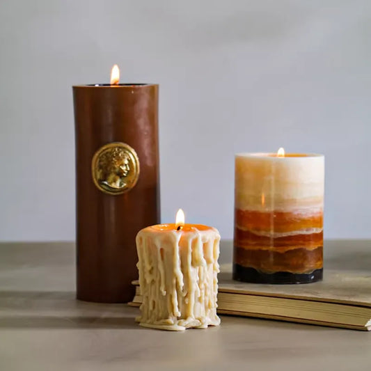 Altar Candle Trio for Intentional Rituals