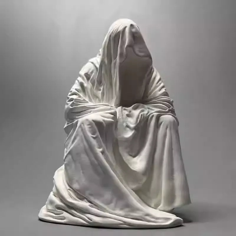 Veiled Silence Figure – Symbol of Stillness & Inner Space